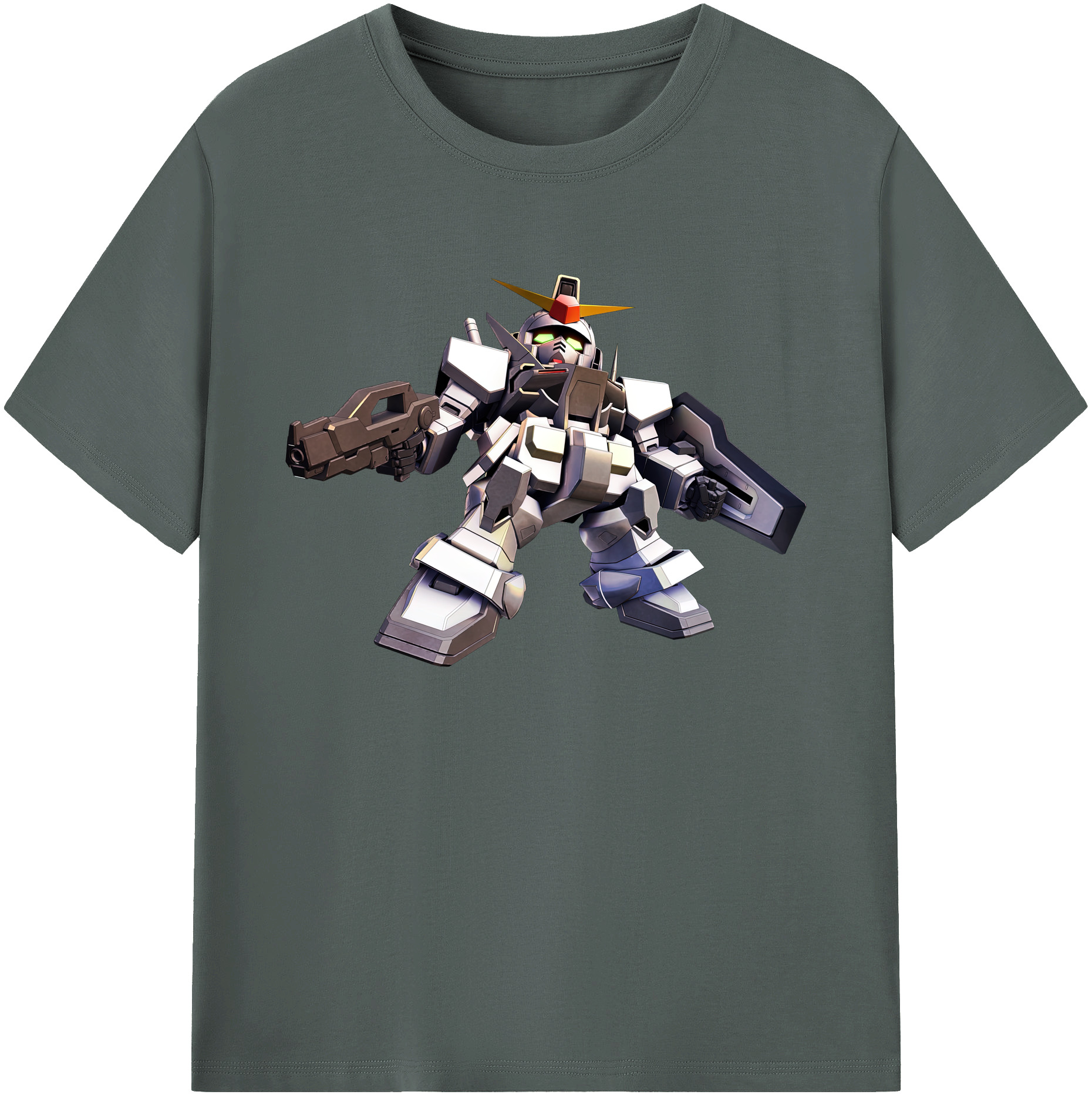 （画像用） 機動戦士ガンダム Mobile Suit Gundam 綿100％ メンズ半袖Tシャツ｜肌触りやわらか＆通気性